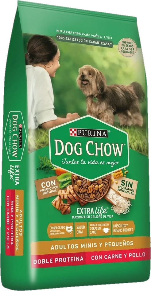 Bolsa de Dog Chow Adultos Minis y Pequeños, presentación de 21kg