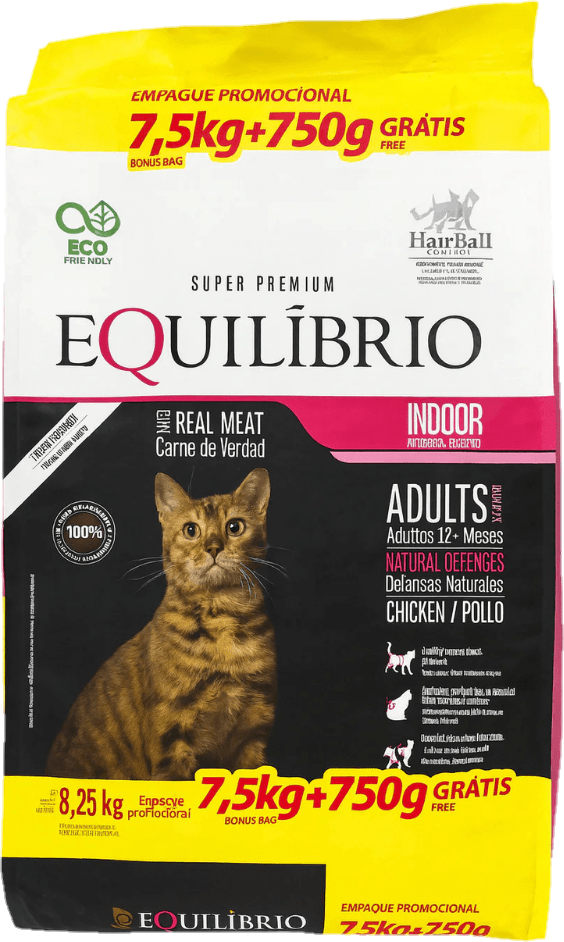 Bolsa de Equilíbrio Super Premium Gato Adulto, presentación de 7,5kg + 750g gratis
