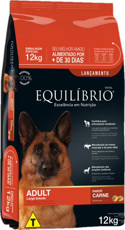 Bolsa de Equilíbrio Super Premium Adulto Razas Grandes, presentación de 12kg