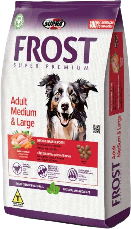 Bolsa de Frost Super Premium Adulto Raza Mediana y Grande, presentación de 17kg