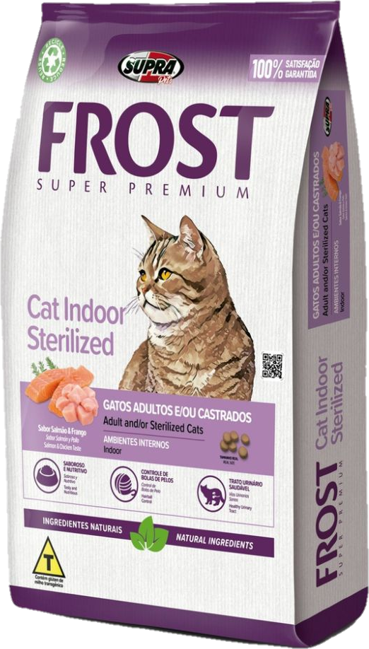 Bolsa de Frost Super Premium Gatos Castrados, presentación de 8,5kg