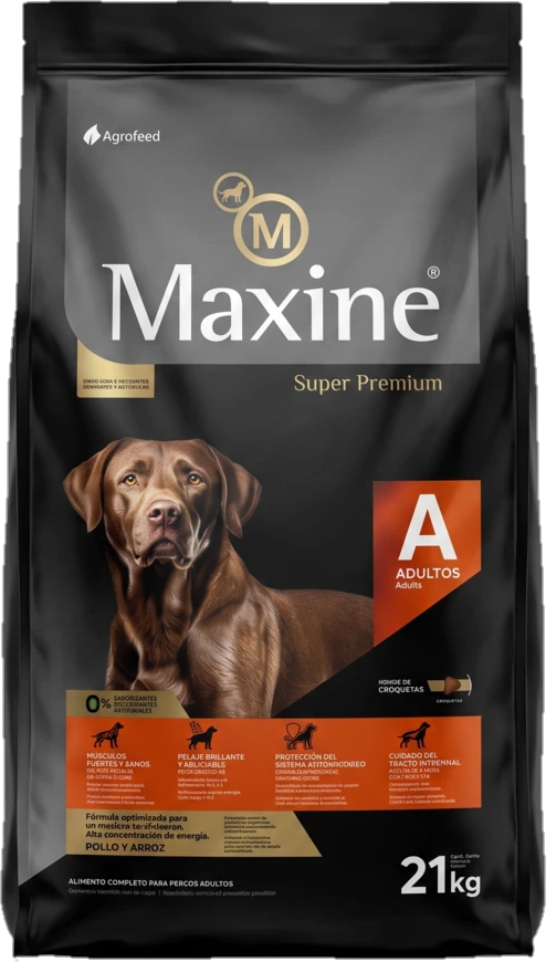 Bolsa de Maxine Perro Adulto Súper Premium, presentación de 21kg