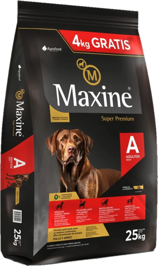 Bolsa de Maxine Perro Adulto Súper Premium, presentación de 25kg