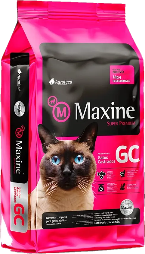 Bolsa de Maxine Gato Castrado (GC) Super Premium, presentación de 7,5kg