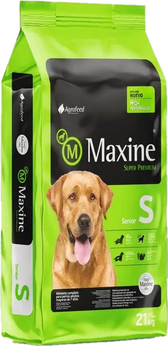 Bolsa de Maxine Senior Super Premium, presentación de 21kg