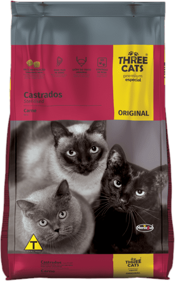 Bolsa de Three Cats Original Gatos Castrados, presentación de 10kg
